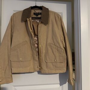 J. Crew Short Barn Jacket in English ripstop cotton, Size L, NWT